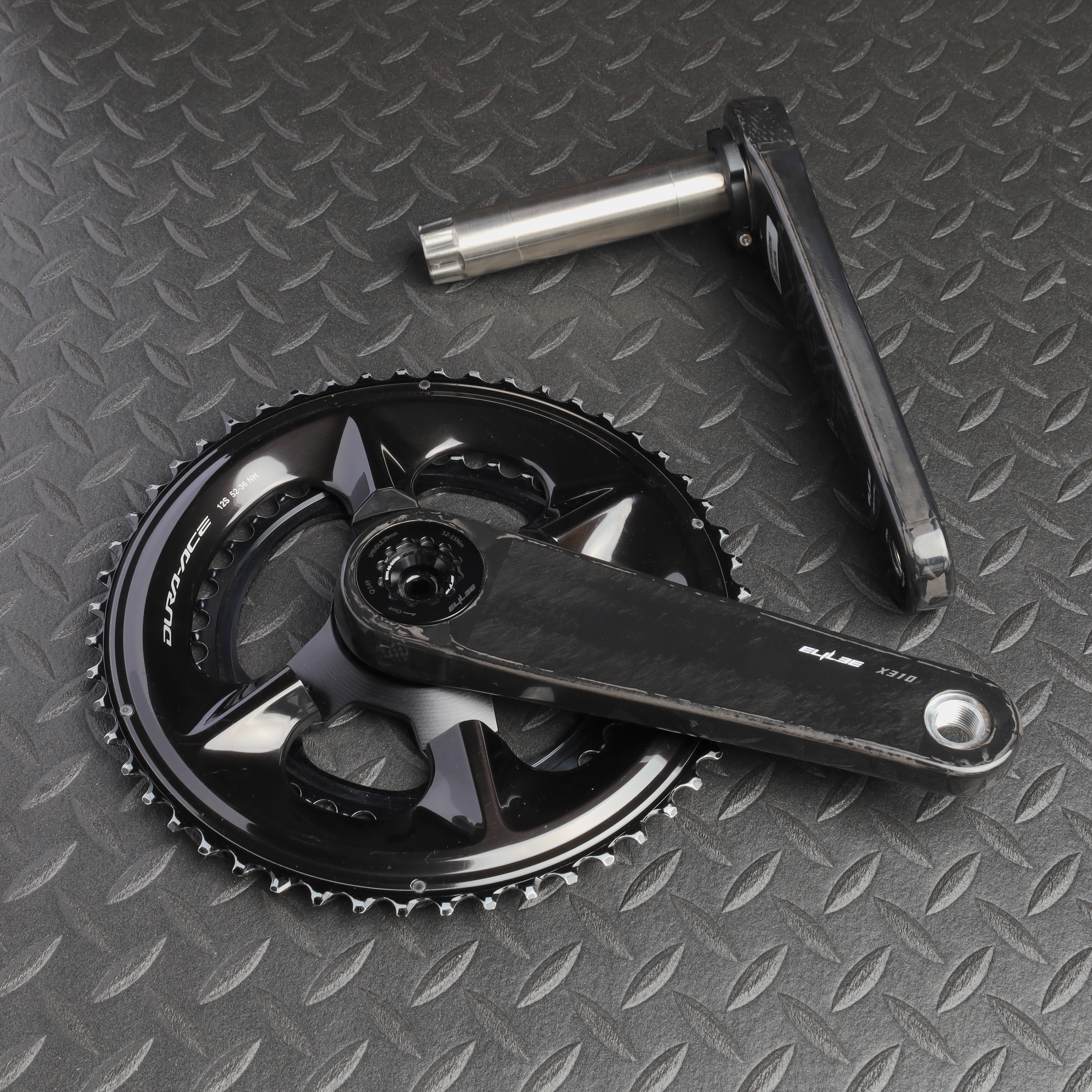 ELILEE / X310 カーボンクランクアーム チタニウムスピンドル(φ24mm)