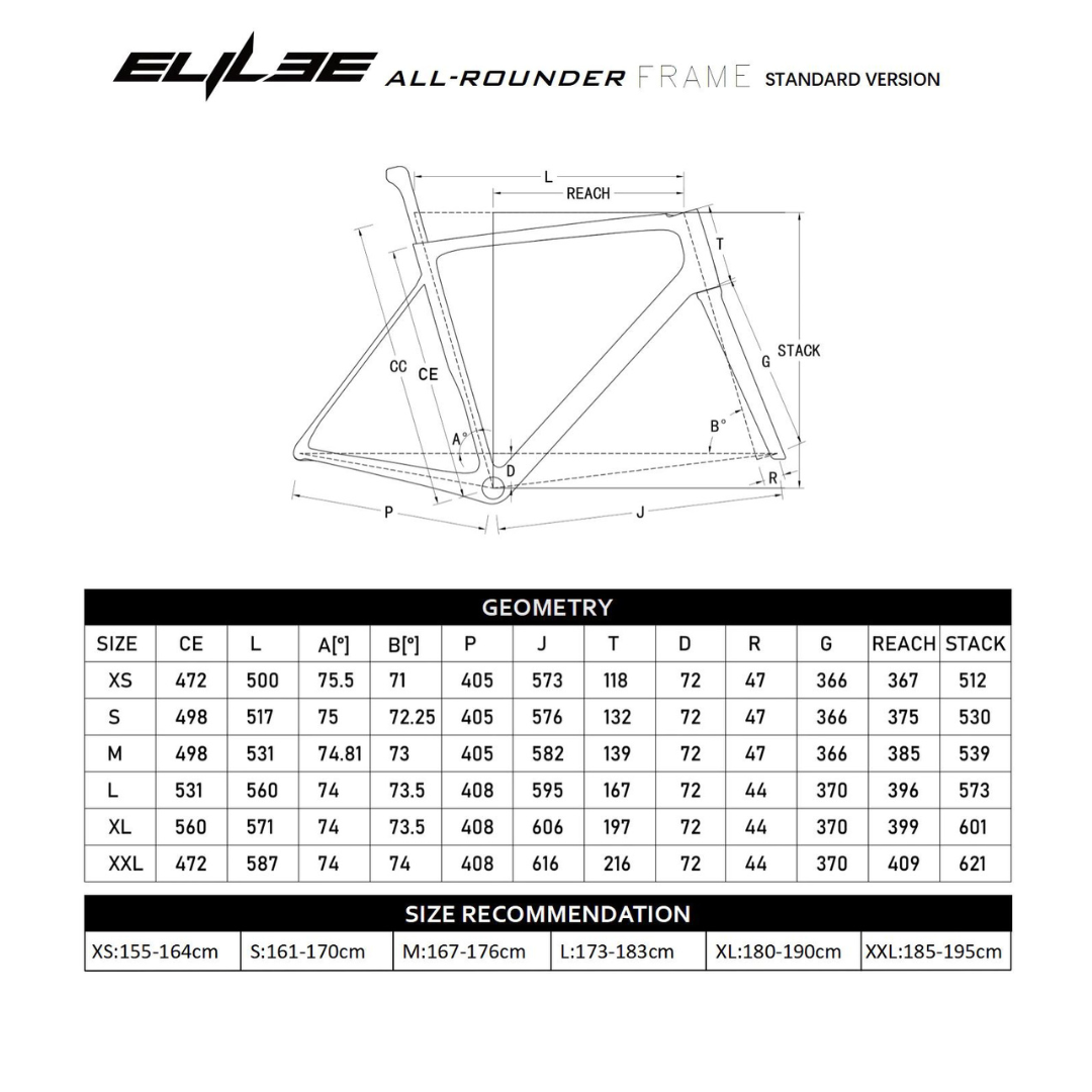 ELILEE / BLIZE Standard フレームセット マットブラック